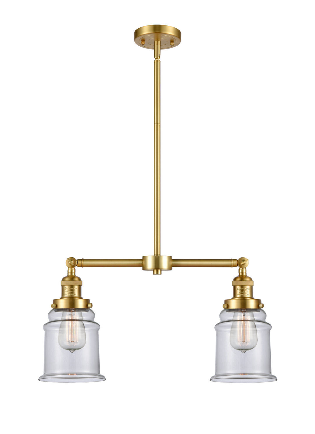 Innovations Franklin Restoration 209-SG-G182 Pendant Light - Satin Gold