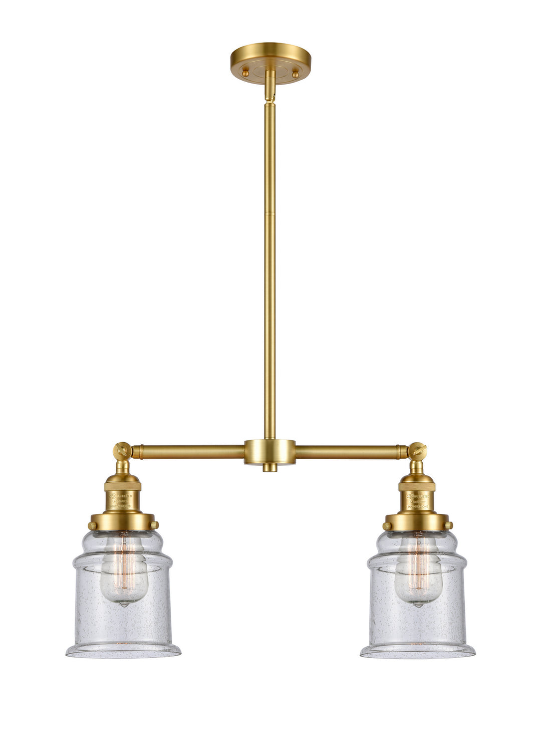 Innovations Franklin Restoration 209-SG-G184-LED Pendant Light - Satin Gold