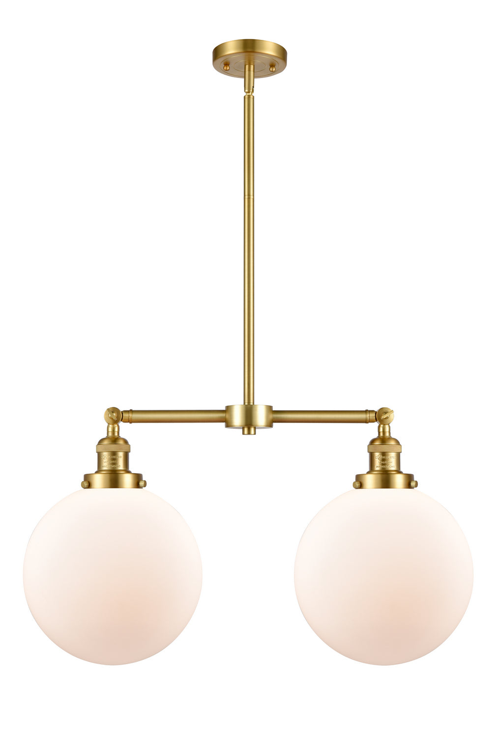 Innovations Franklin Restoration 209-SG-G201-10-LED Pendant Light - Satin Gold