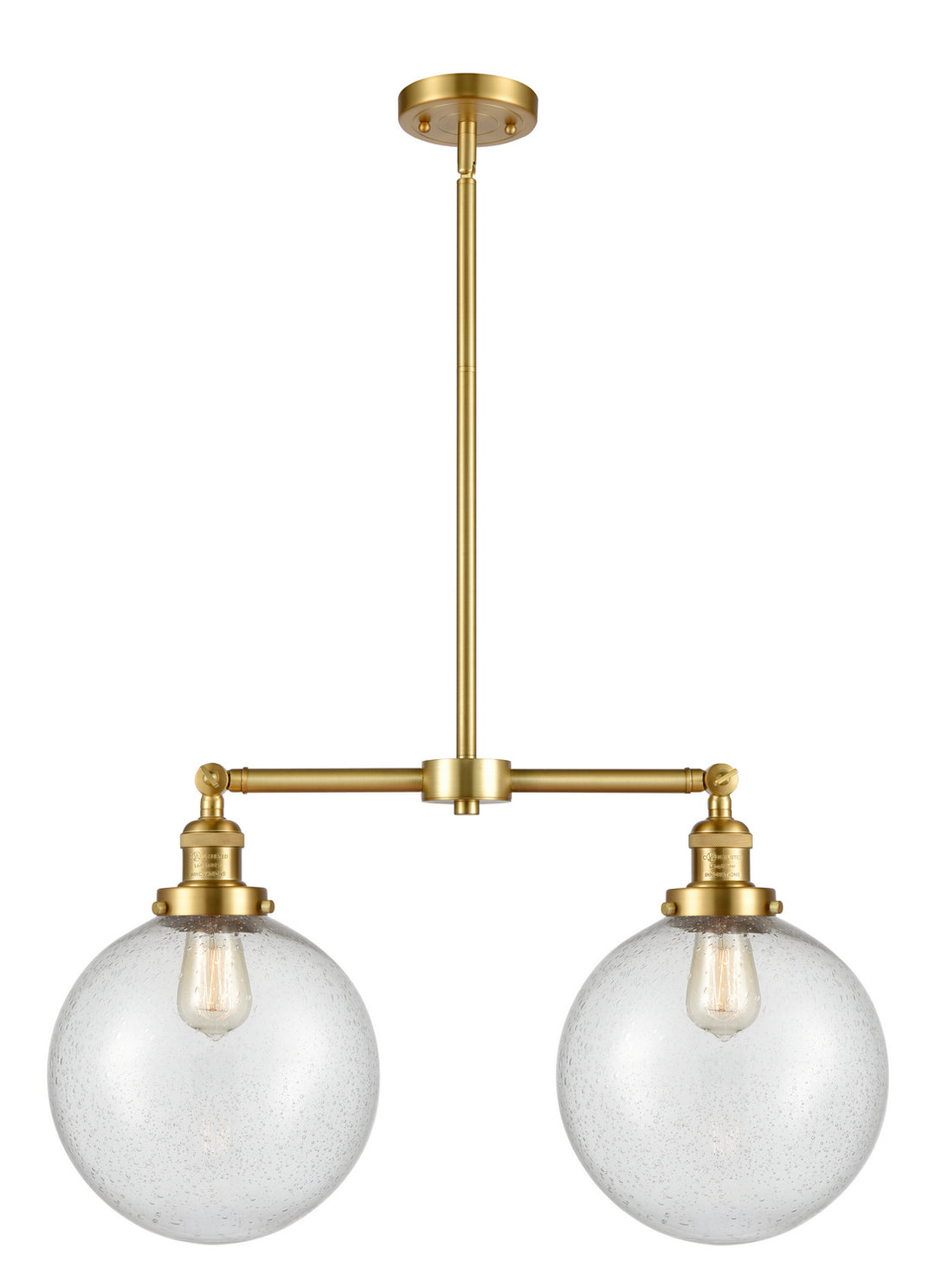Innovations Franklin Restoration 209-SG-G204-10 Pendant Light - Satin Gold