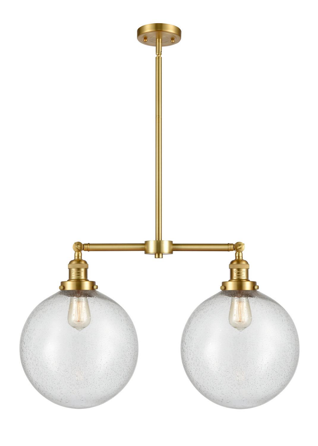 Innovations Franklin Restoration 209-SG-G204-12 Pendant Light - Satin Gold