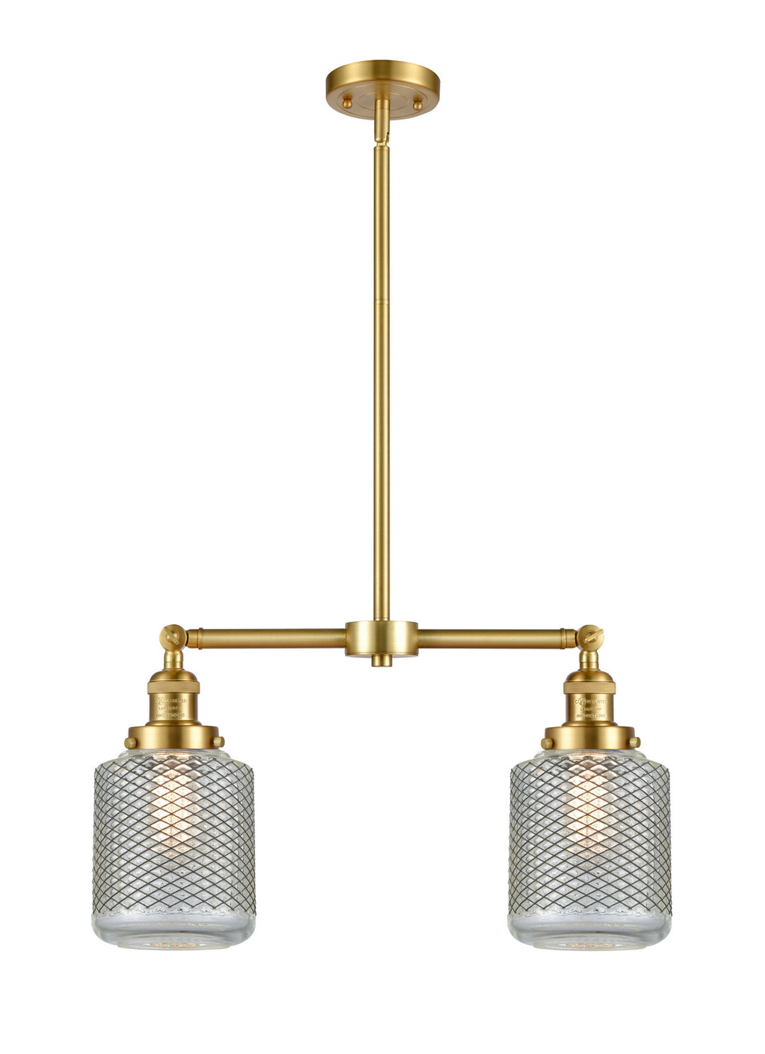 Innovations Franklin Restoration 209-SG-G262 Pendant Light - Satin Gold