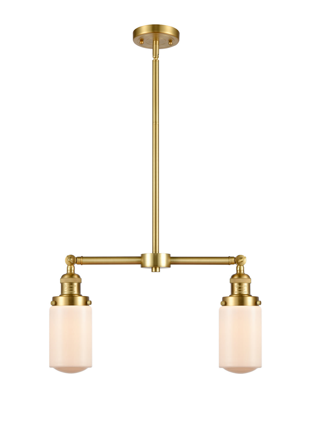 Innovations Franklin Restoration 209-SG-G311-LED Pendant Light - Satin Gold