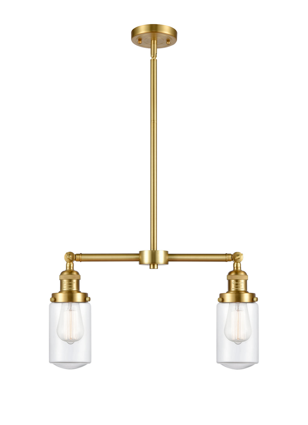 Innovations Franklin Restoration 209-SG-G312-LED Pendant Light - Satin Gold