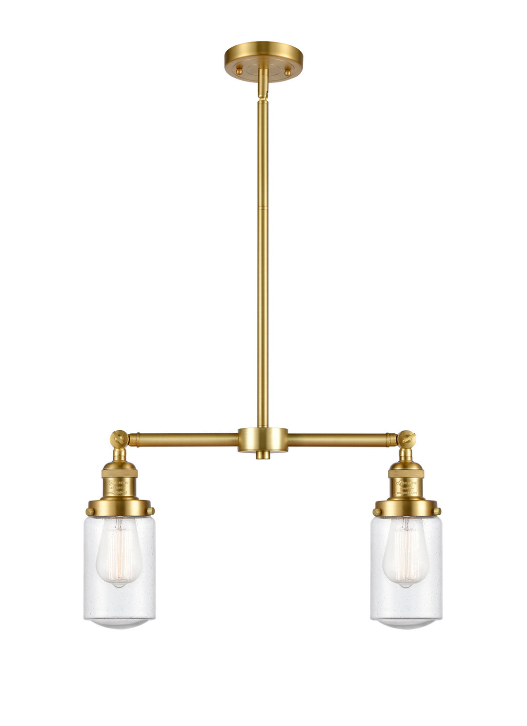Innovations Franklin Restoration 209-SG-G314-LED Pendant Light - Satin Gold