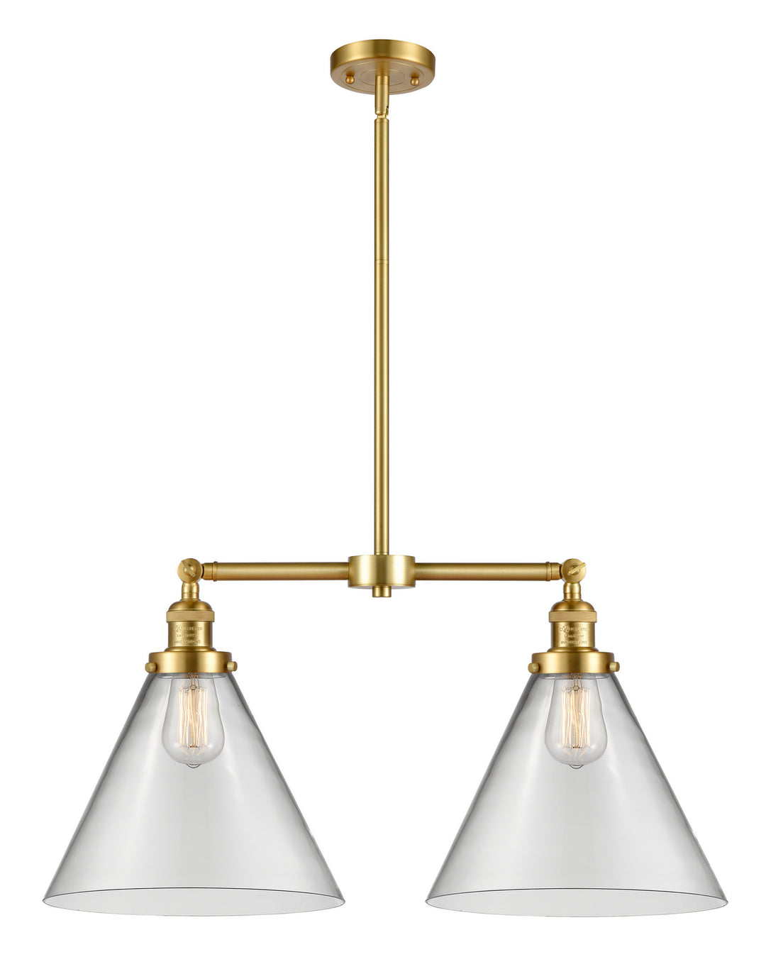 Innovations Franklin Restoration 209-SG-G42-L Pendant Light - Satin Gold