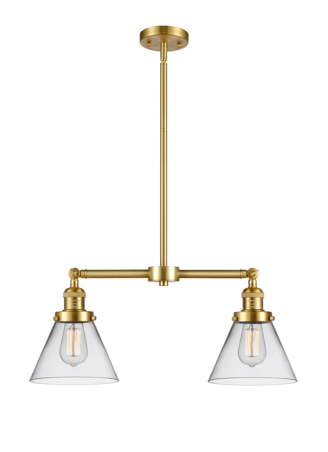 Innovations Franklin Restoration 209-SG-G42-LED Pendant Light - Satin Gold