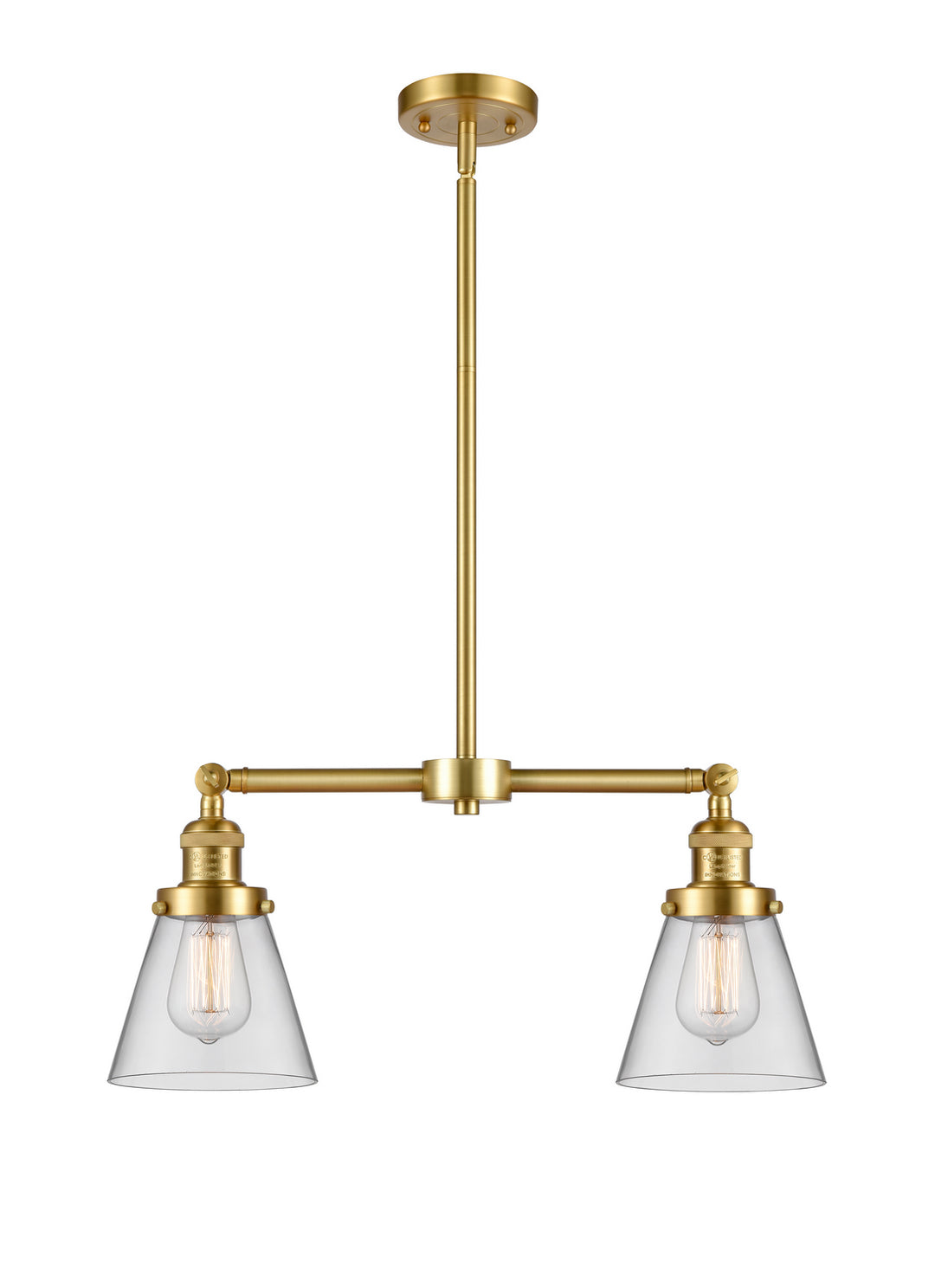 Innovations Franklin Restoration 209-SG-G62-LED Pendant Light - Satin Gold