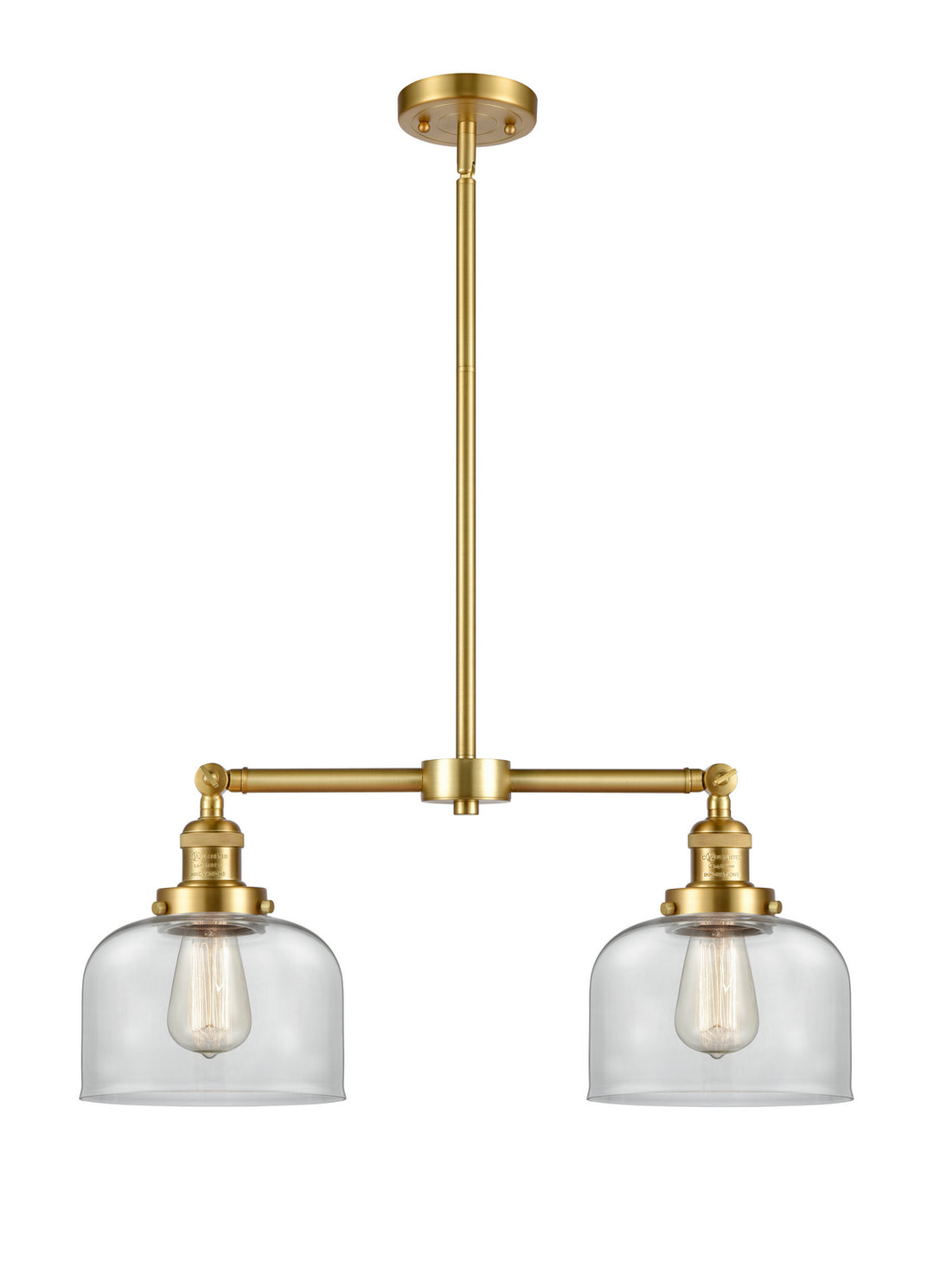 Innovations Franklin Restoration 209-SG-G72 Pendant Light - Satin Gold