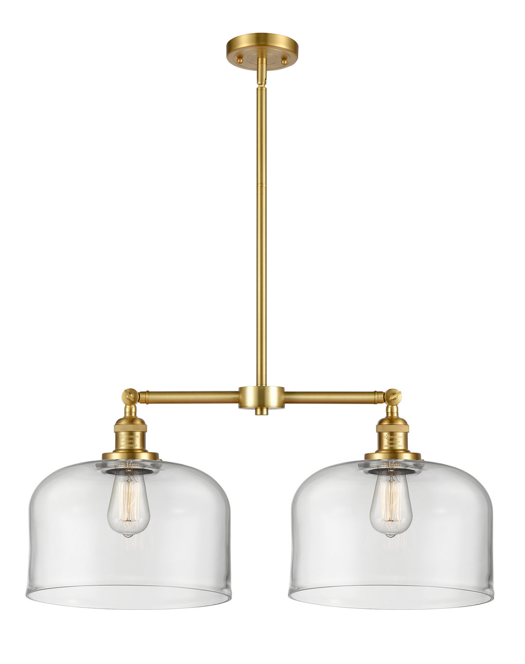 Innovations Franklin Restoration 209-SG-G72-L-LED Pendant Light - Satin Gold