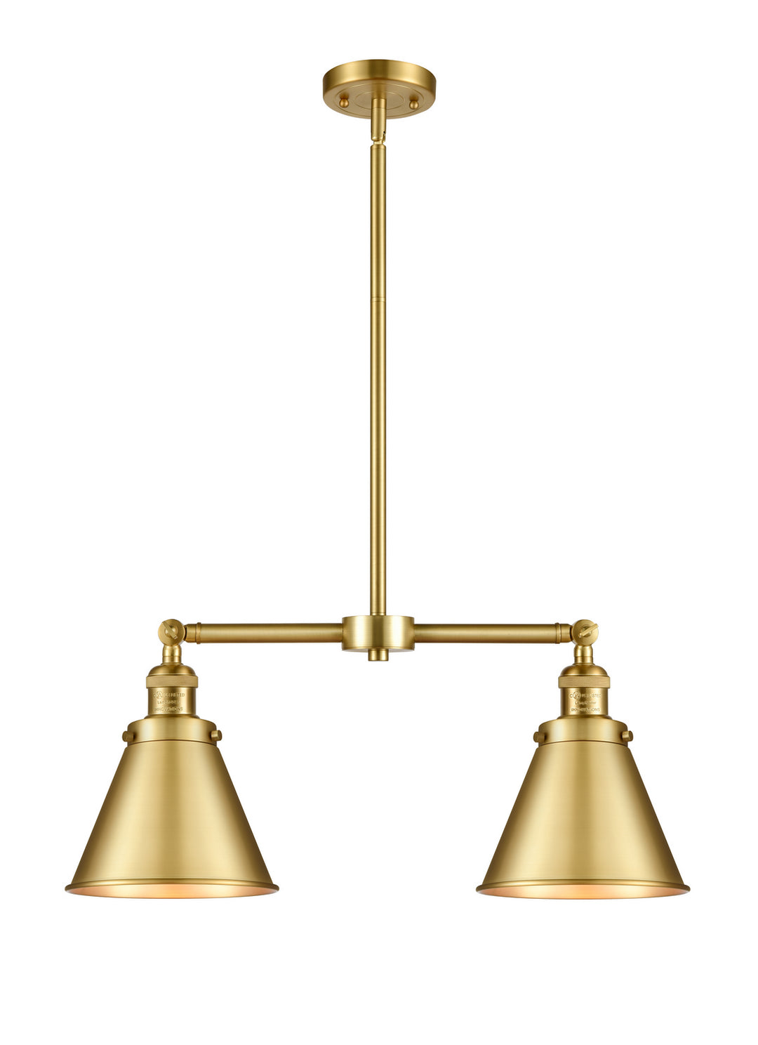 Innovations Franklin Restoration 209-SG-M13-SG Pendant Light - Satin Gold
