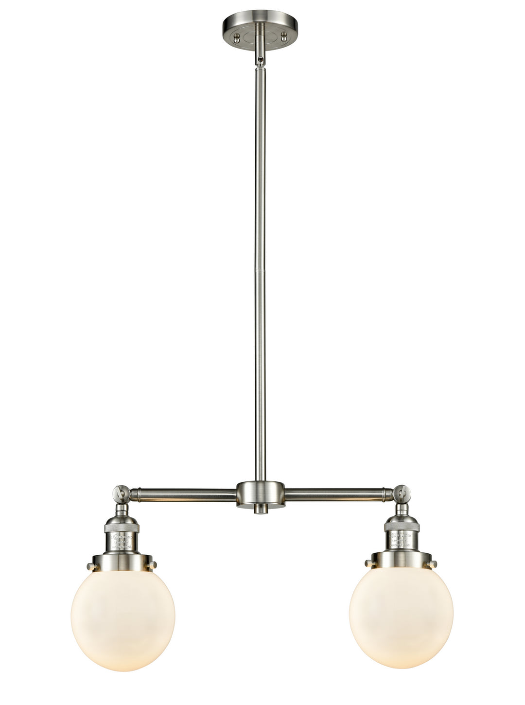 Innovations Franklin Restoration 209-SN-G201-6-LED Pendant Light - Brushed Satin Nickel
