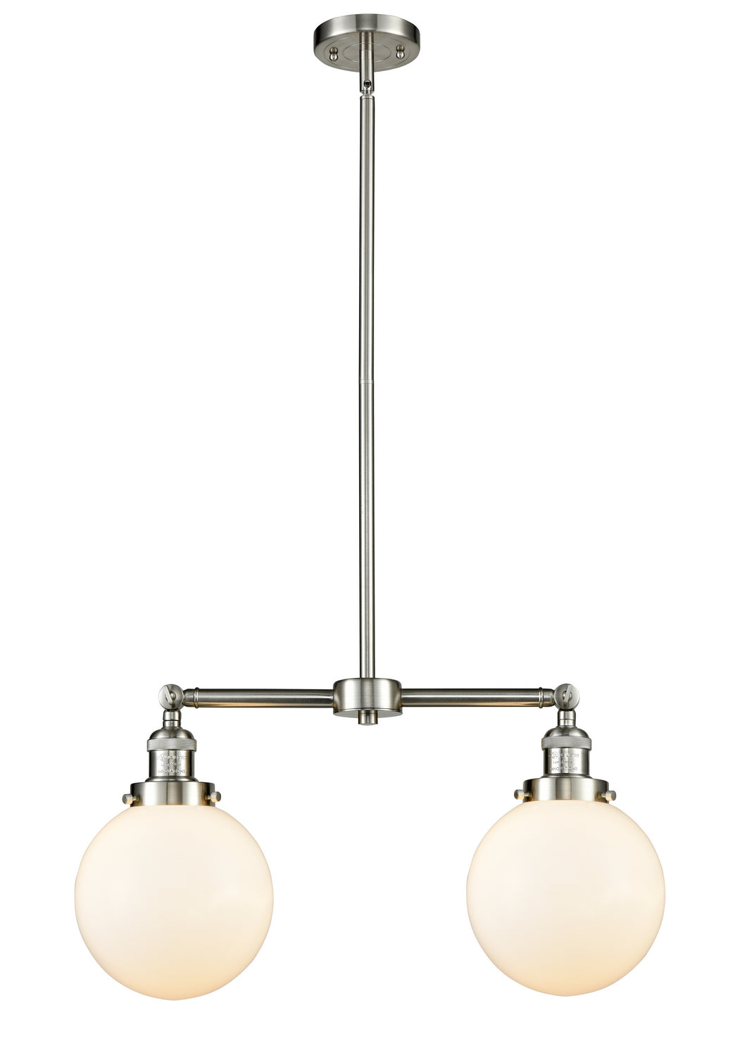 Innovations Franklin Restoration 209-SN-G201-8-LED Pendant Light - Brushed Satin Nickel