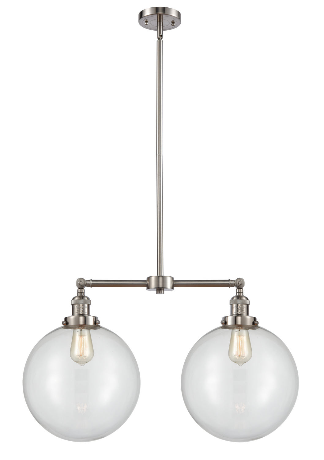 Innovations Franklin Restoration 209-SN-G202-12-LED Pendant Light - Brushed Satin Nickel