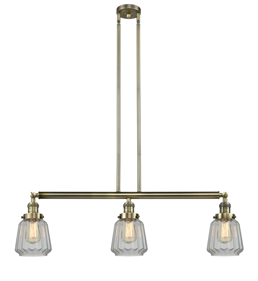 Innovations Franklin Restoration 213-AB-G142-LED Pendant Light - Antique Brass