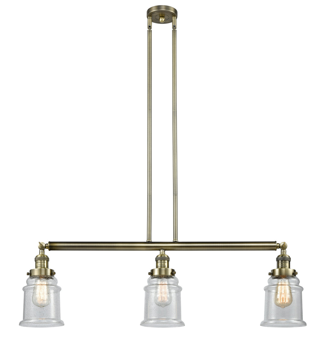 Innovations Franklin Restoration 213-AB-G184-LED Pendant Light - Antique Brass