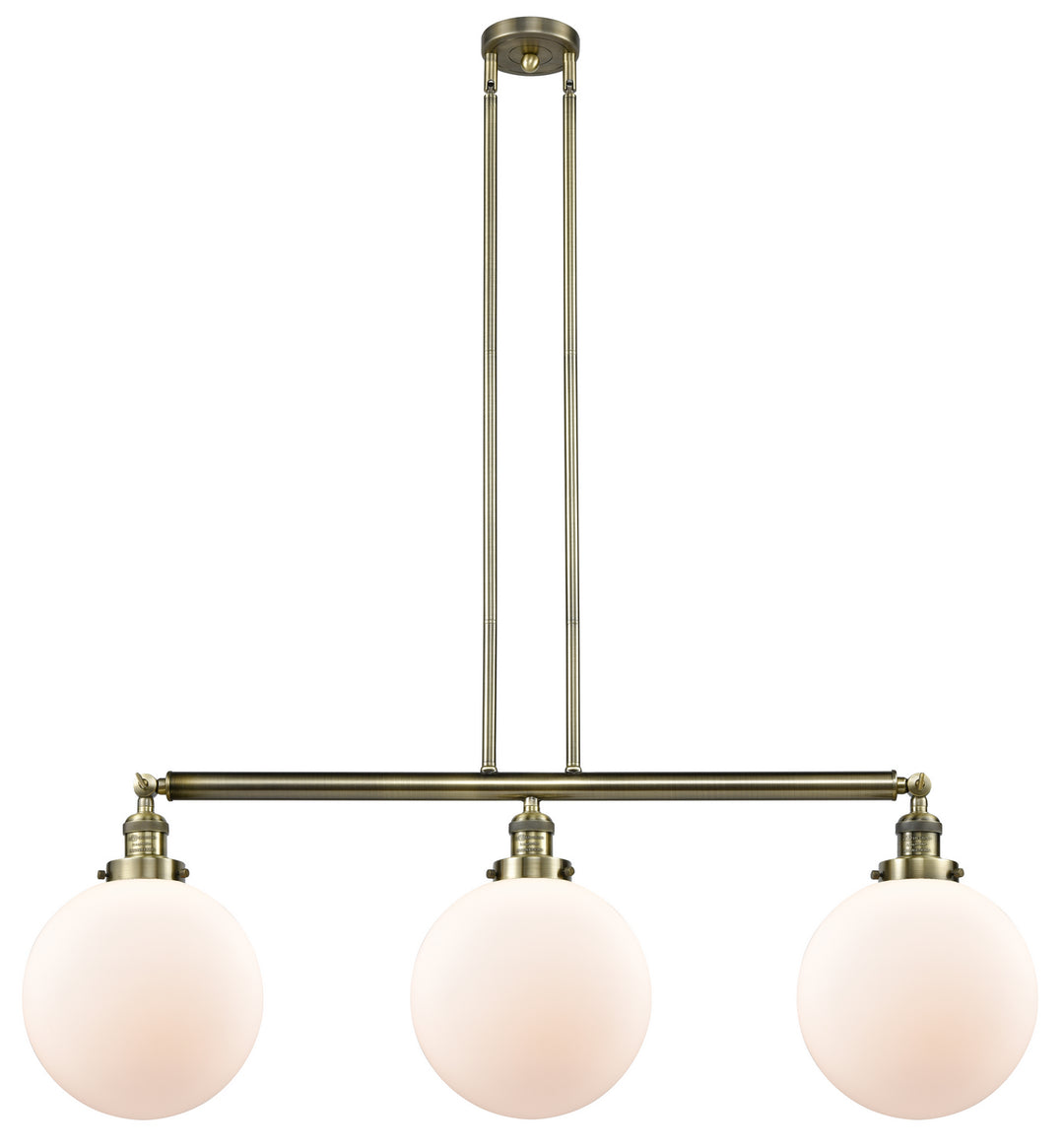 Innovations Franklin Restoration 213-AB-G201-10-LED Pendant Light - Antique Brass