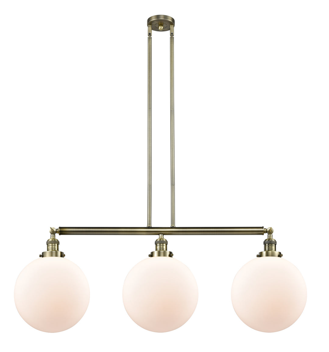 Innovations Franklin Restoration 213-AB-G201-12 Pendant Light - Antique Brass