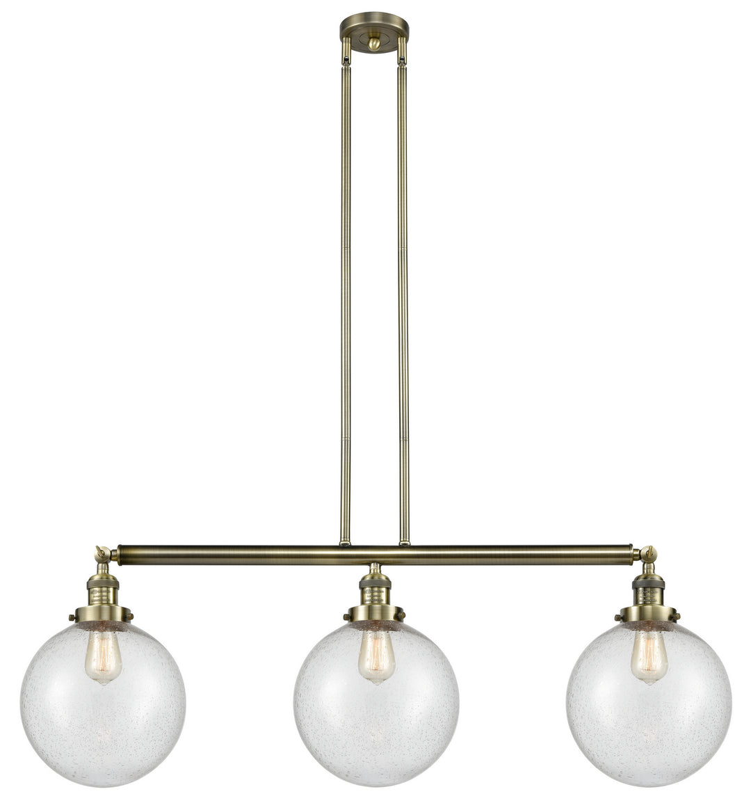 Innovations Franklin Restoration 213-AB-G204-10 Pendant Light - Antique Brass