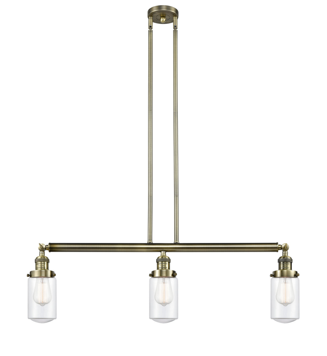 Innovations Franklin Restoration 213-AB-G312 Pendant Light - Antique Brass