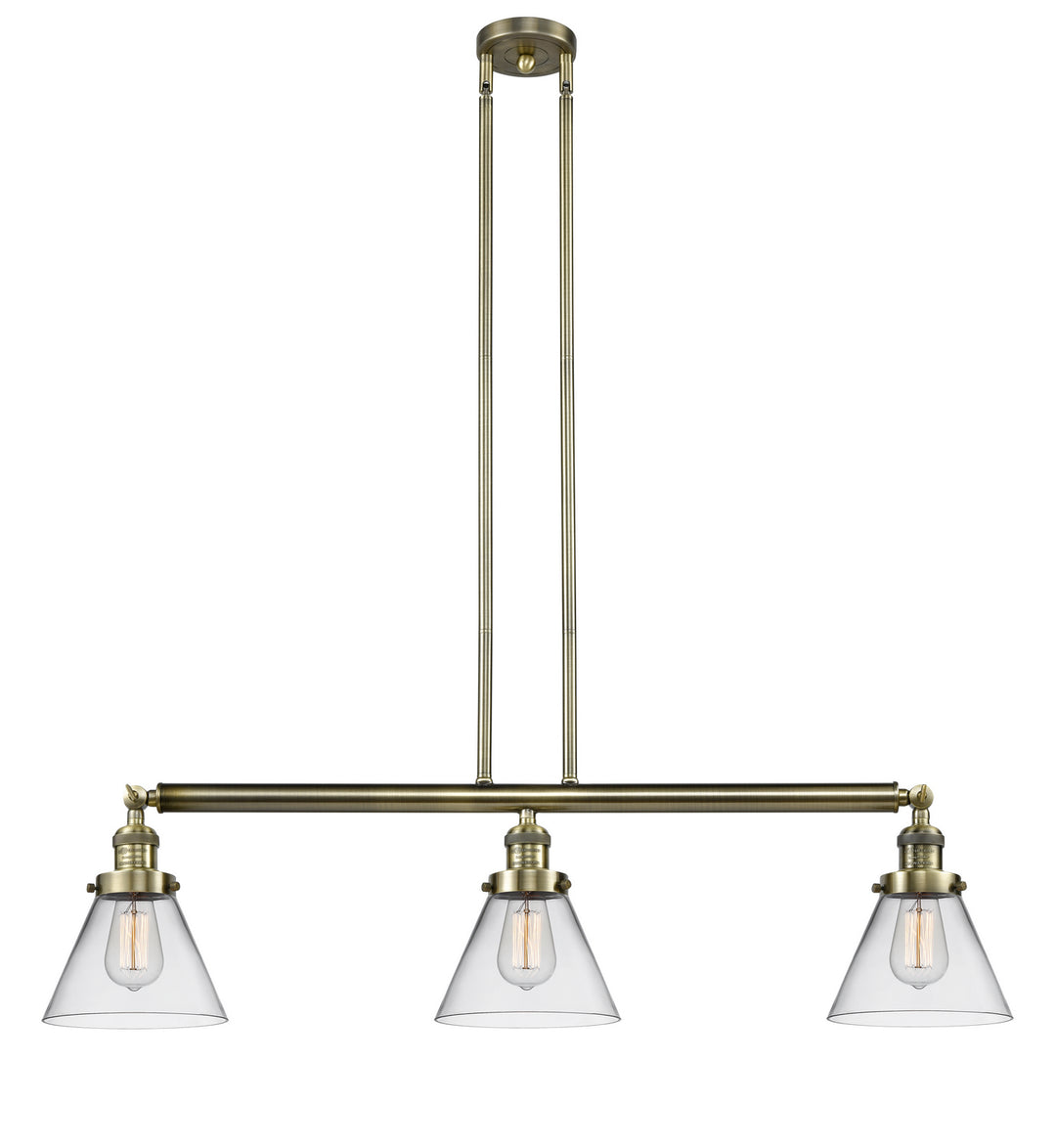 Innovations Franklin Restoration 213-AB-G42 Pendant Light - Antique Brass