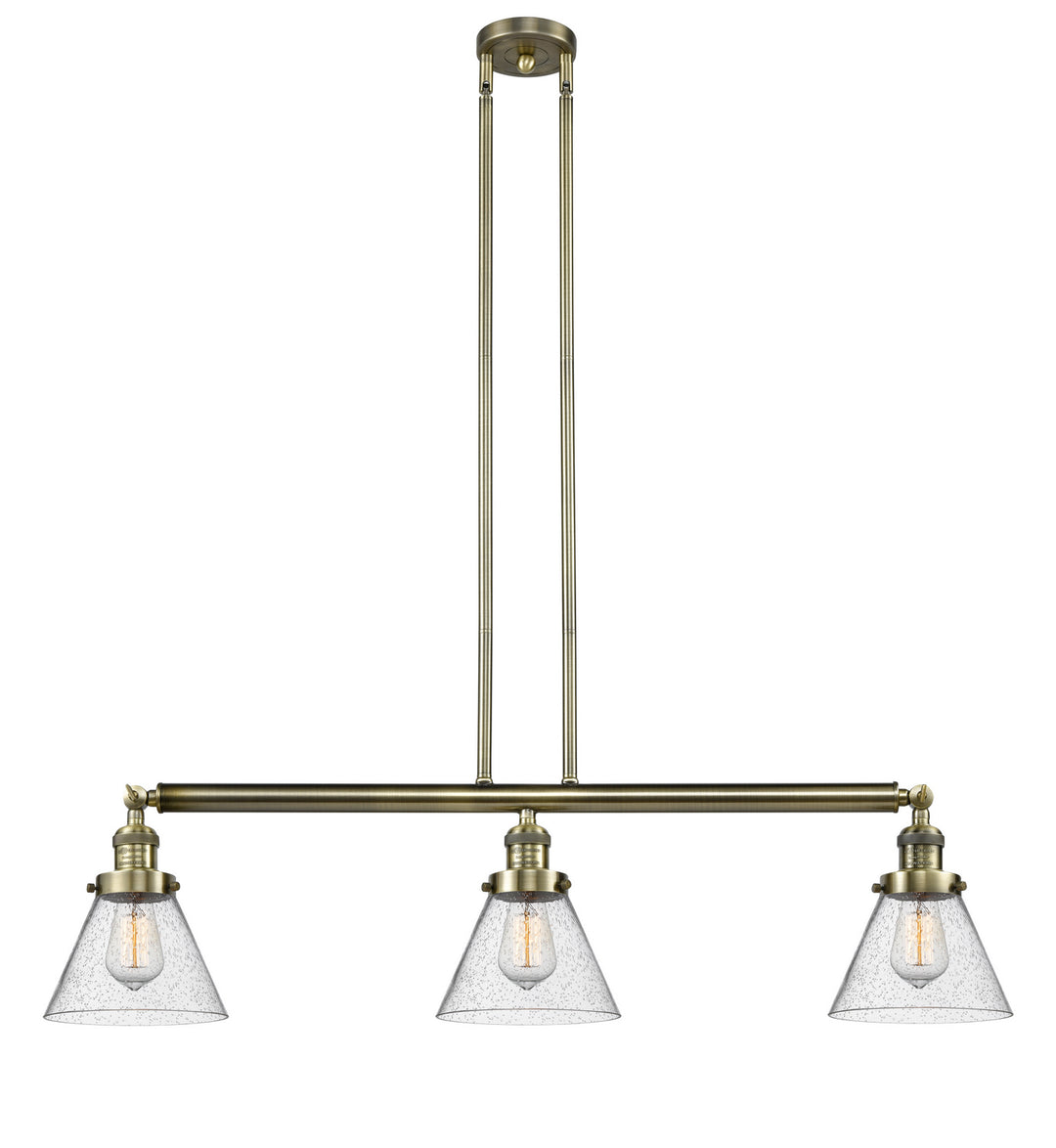 Innovations Franklin Restoration 213-AB-G44 Pendant Light - Antique Brass