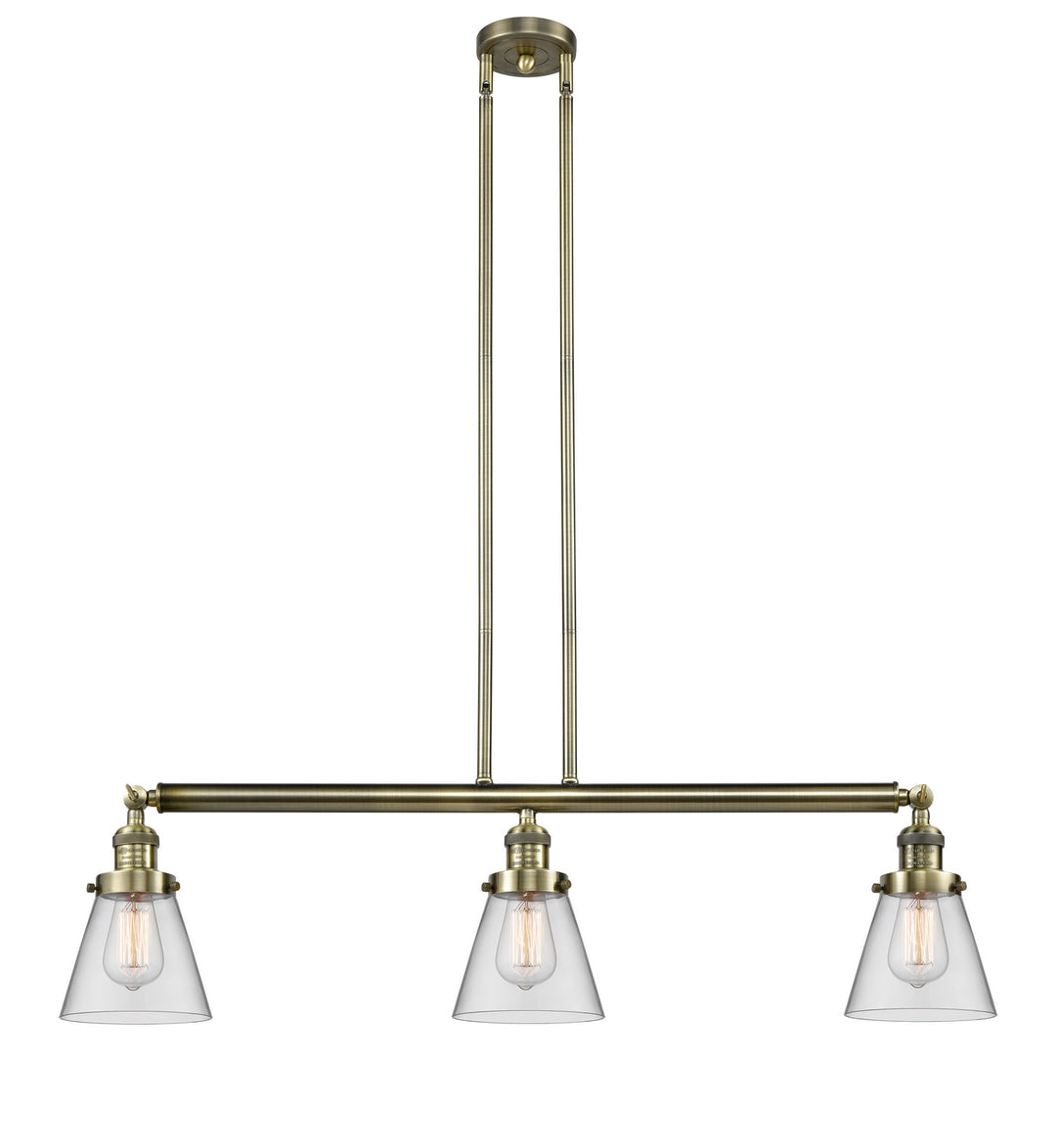 Innovations Franklin Restoration 213-AB-G62 Pendant Light - Antique Brass