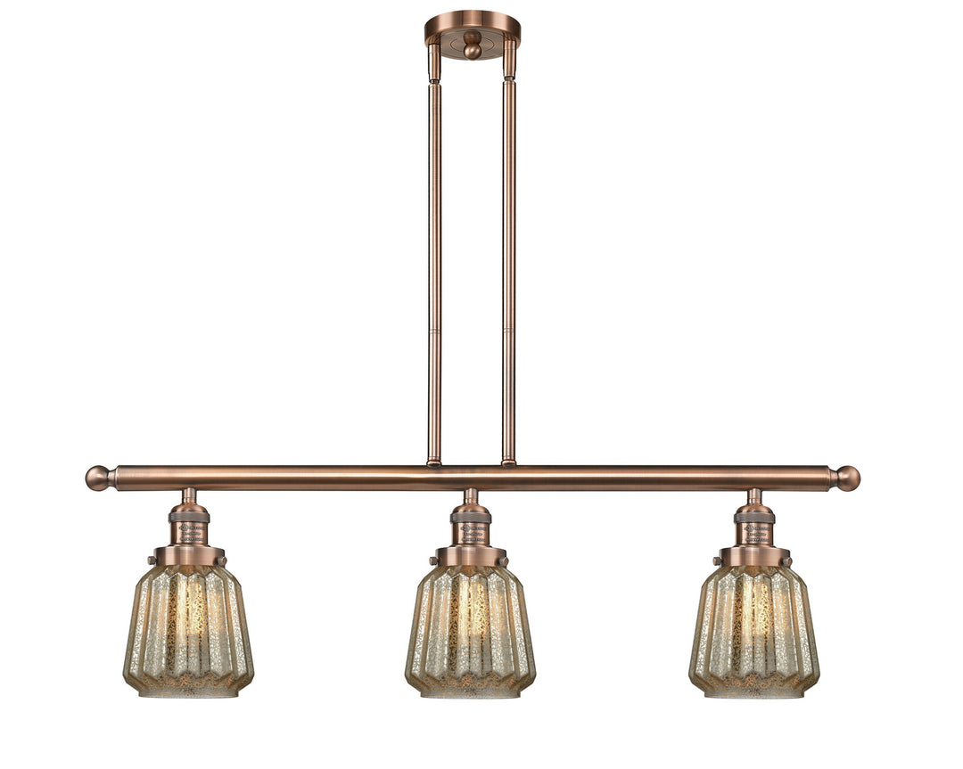 Innovations Franklin Restoration 213-AC-G146-LED Pendant Light - Antique Copper