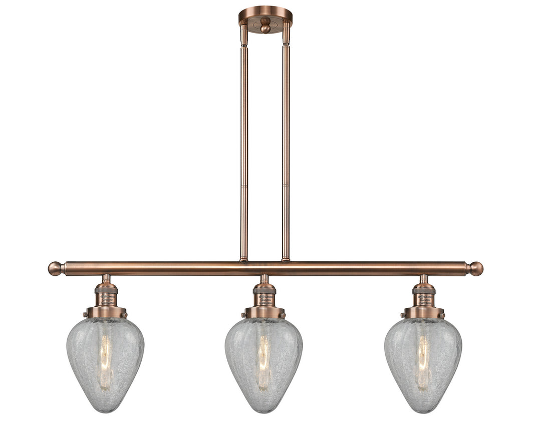 Innovations Franklin Restoration 213-AC-G165-LED Pendant Light - Antique Copper