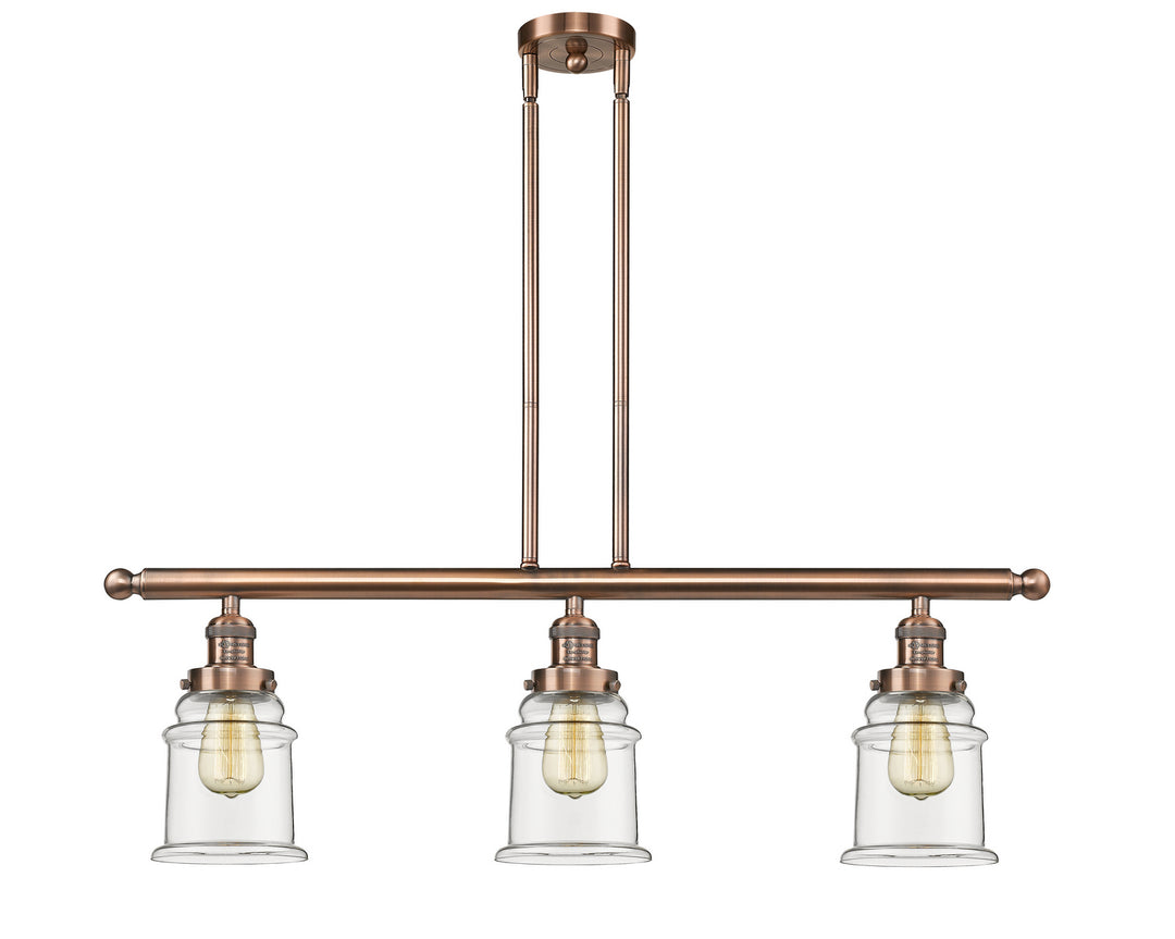 Innovations Franklin Restoration 213-AC-G182-LED Pendant Light - Antique Copper