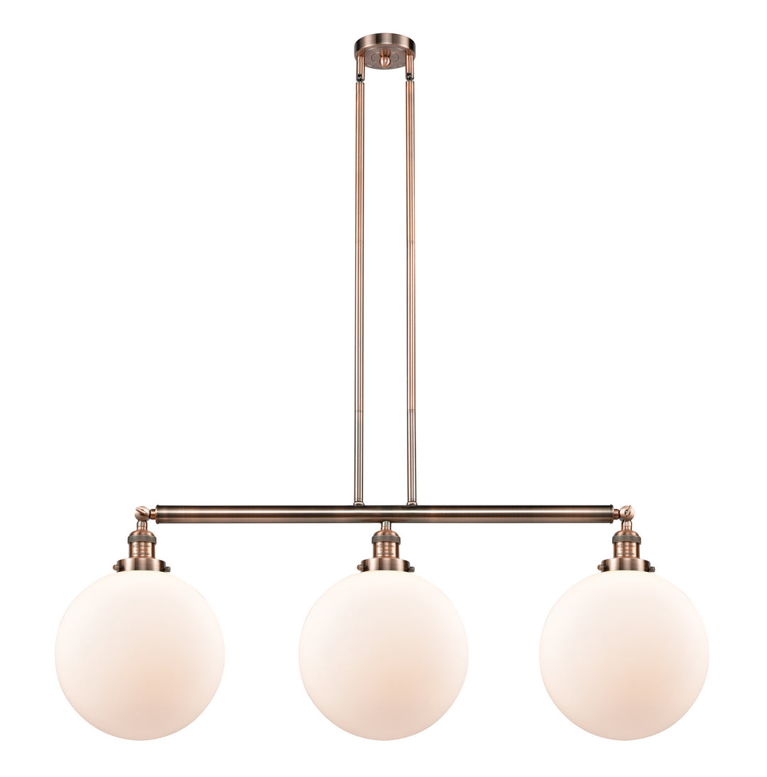 Innovations Franklin Restoration 213-AC-G201-12 Pendant Light - Antique Copper