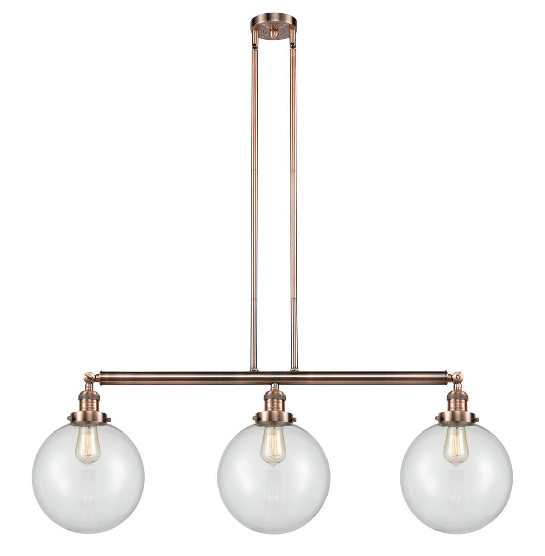 Innovations Franklin Restoration 213-AC-G202-10 Pendant Light - Antique Copper