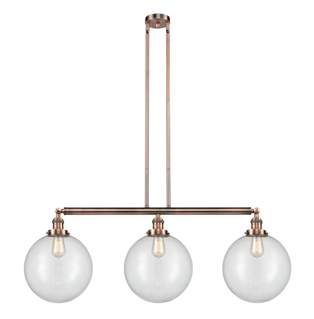 Innovations Franklin Restoration 213-AC-G202-12 Pendant Light - Antique Copper