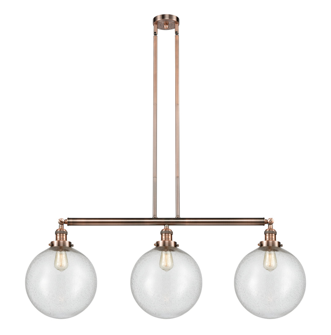 Innovations Franklin Restoration 213-AC-G204-12-LED Pendant Light - Antique Copper