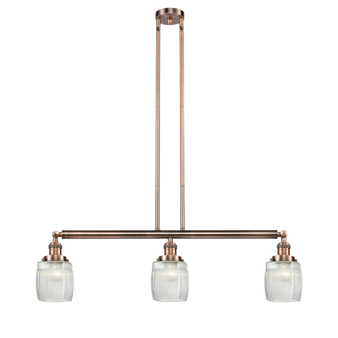 Innovations Franklin Restoration 213-AC-G302-LED Pendant Light - Antique Copper