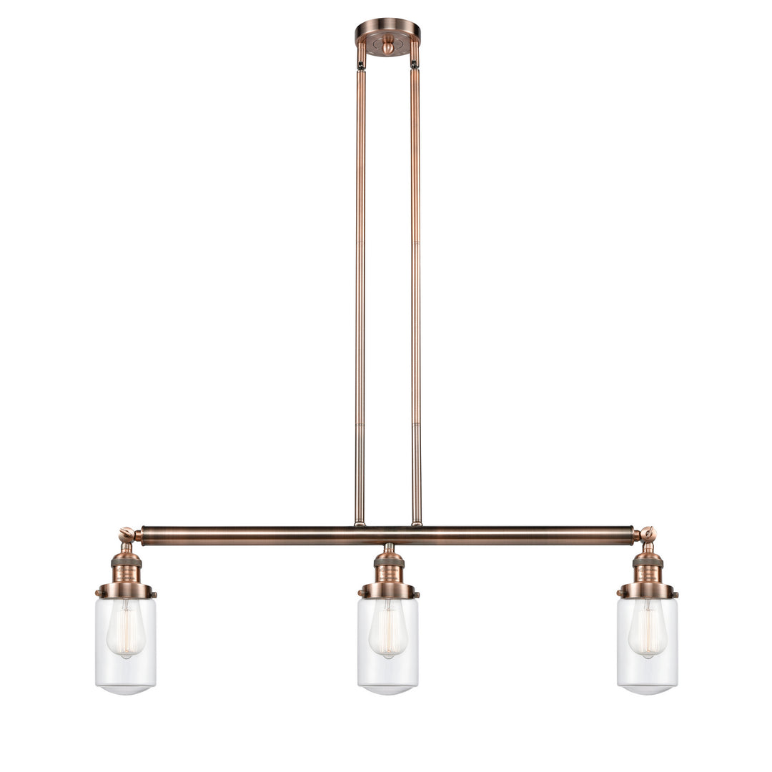Innovations Franklin Restoration 213-AC-G312-LED Pendant Light - Antique Copper