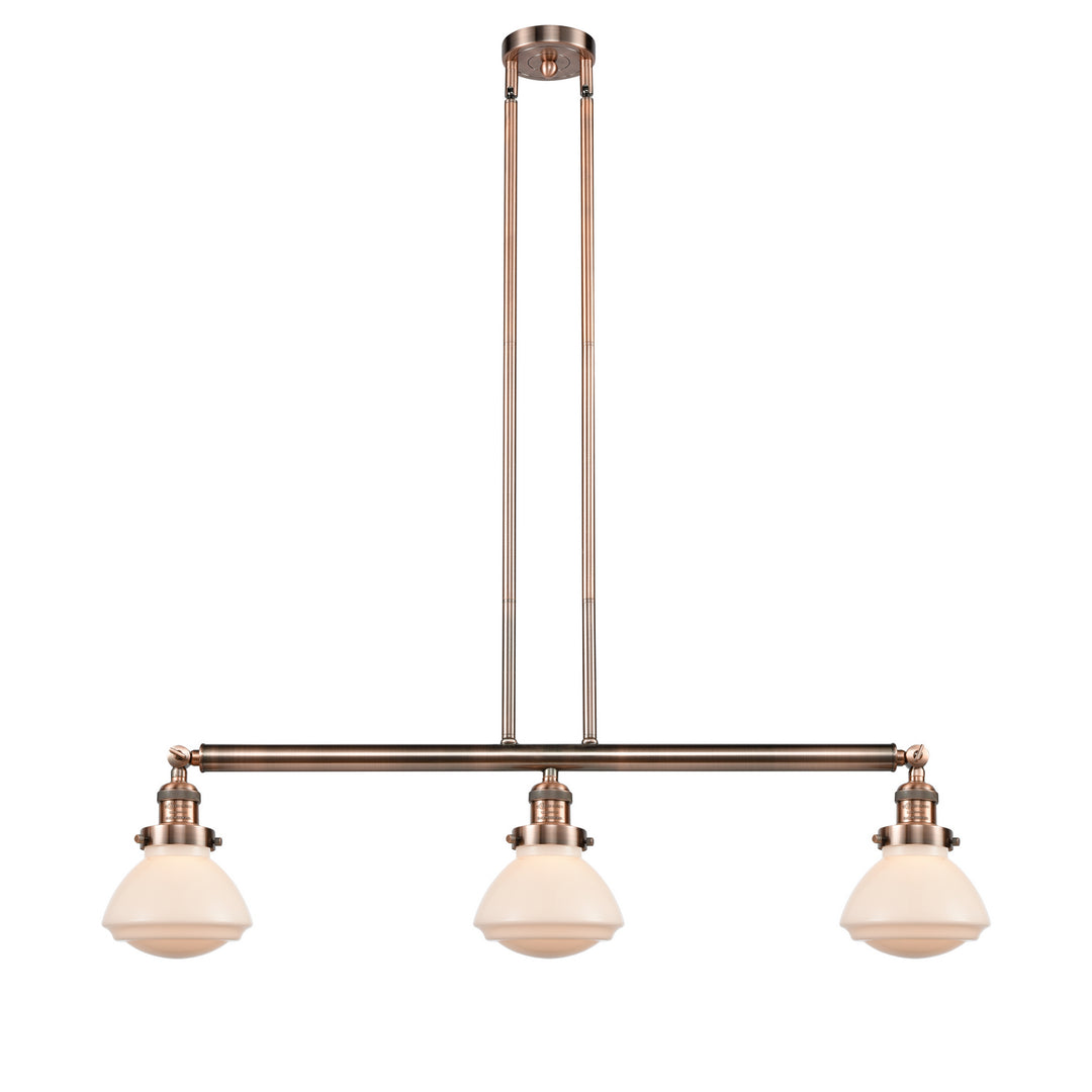 Innovations Franklin Restoration 213-AC-G321-LED Pendant Light - Antique Copper