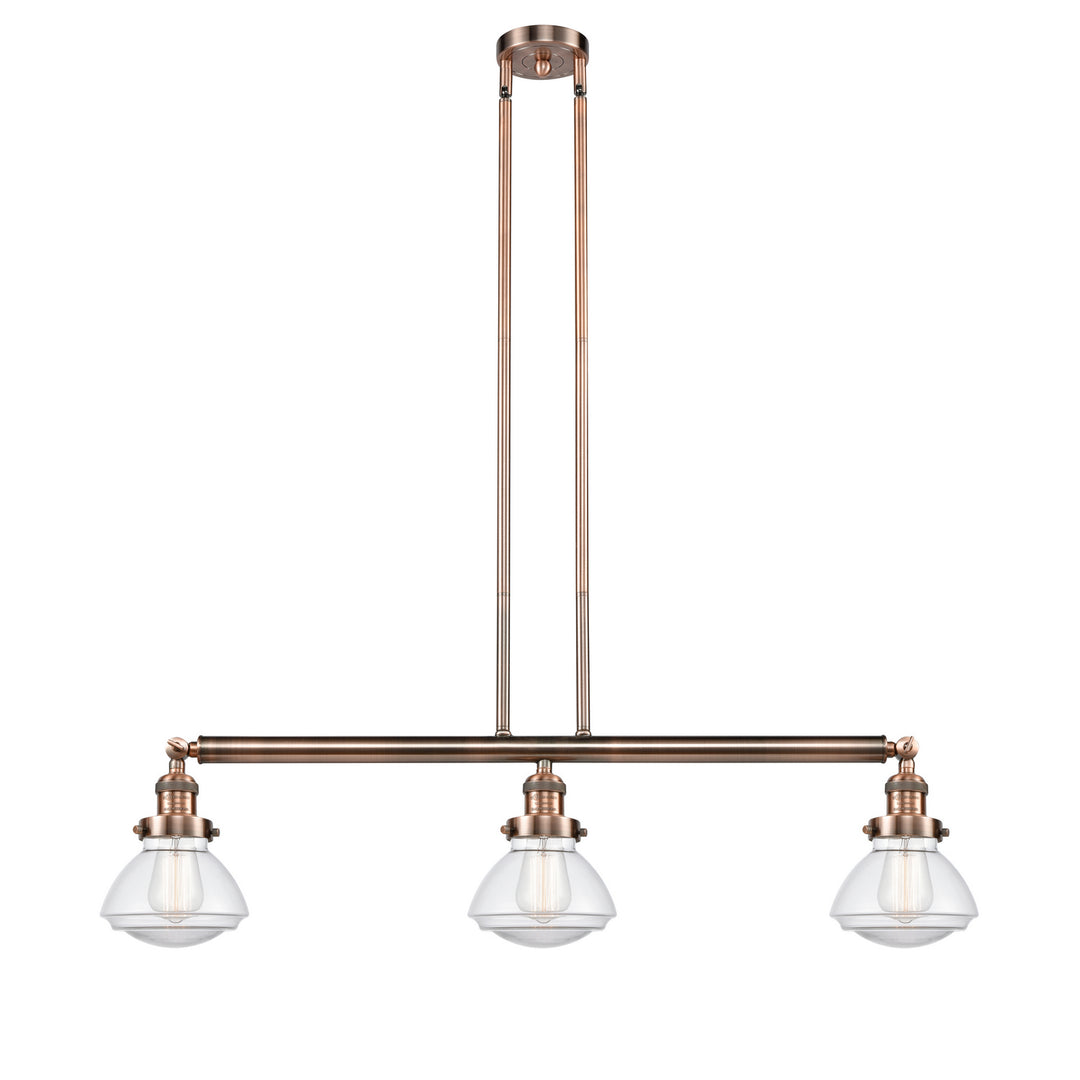 Innovations Franklin Restoration 213-AC-G322-LED Pendant Light - Antique Copper