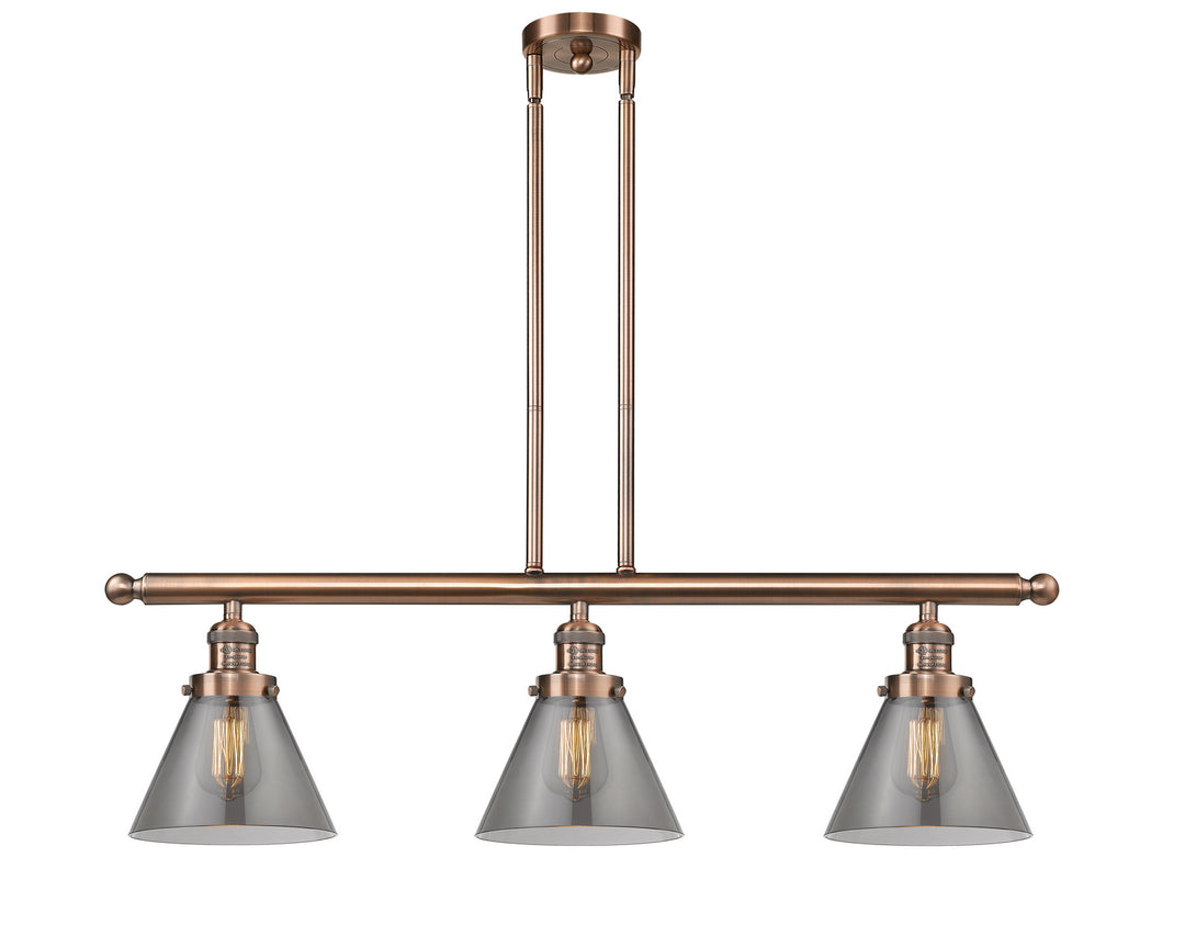 Innovations Franklin Restoration 213-AC-G43-LED Pendant Light - Antique Copper