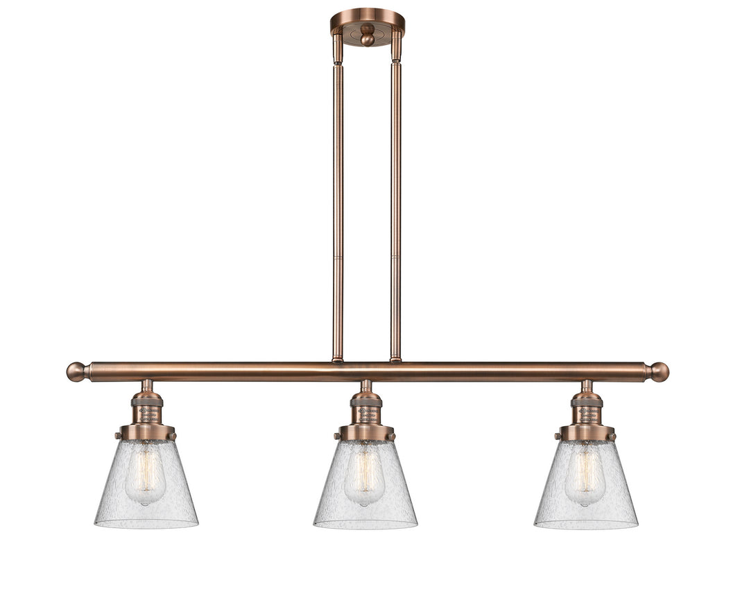 Innovations Franklin Restoration 213-AC-G64-LED Pendant Light - Antique Copper