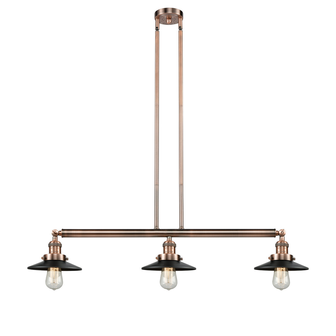 Innovations Franklin Restoration 213-AC-M6BK-LED Pendant Light - Antique Copper