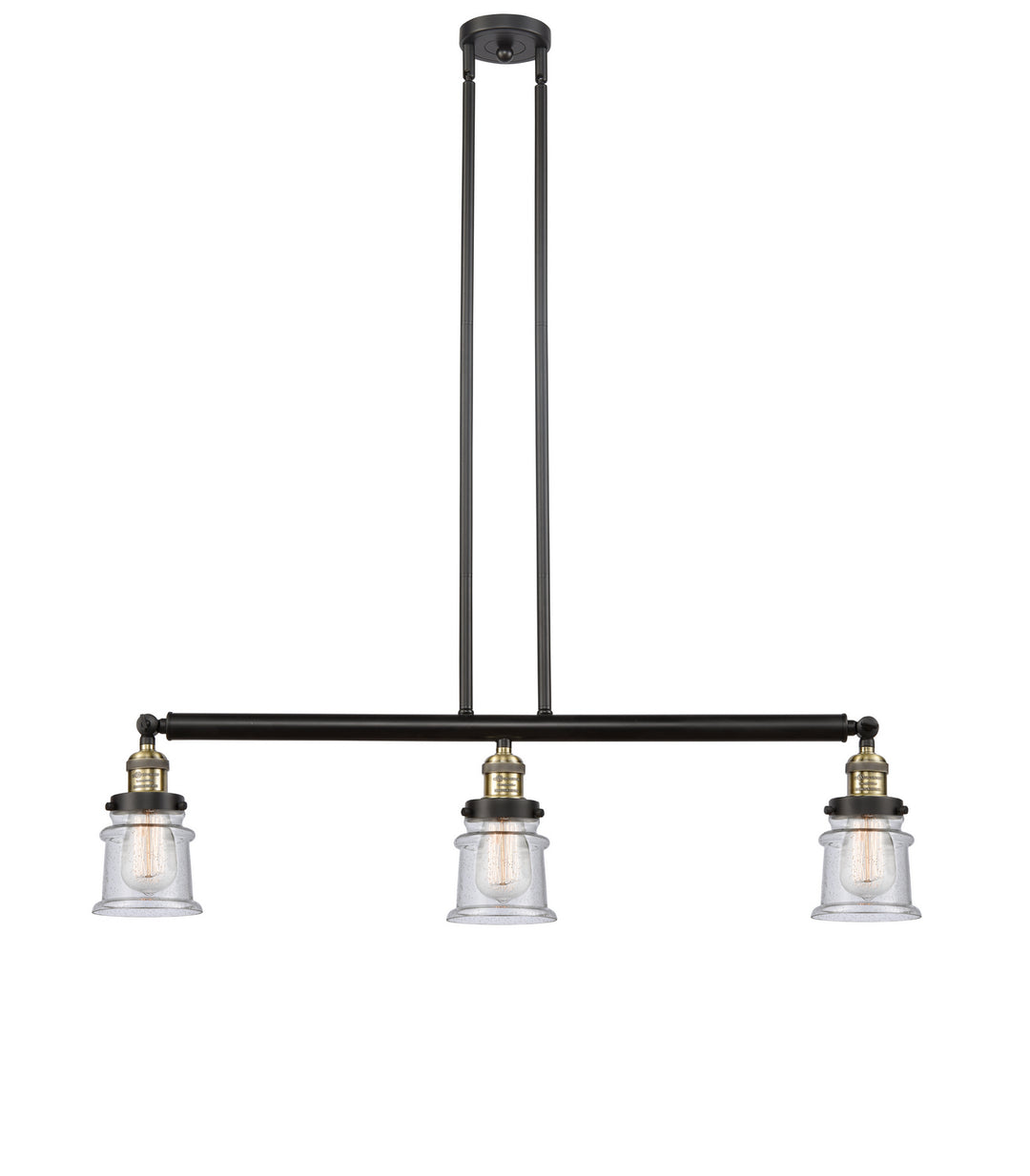 Innovations Franklin Restoration 213-BAB-G184S Pendant Light - Black Antique Brass