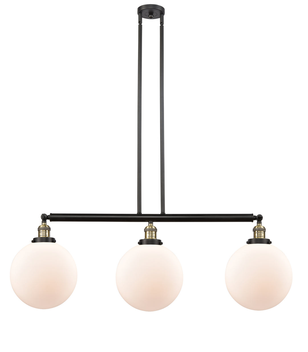 Innovations Franklin Restoration 213-BAB-G201-10-LED Pendant Light - Black Antique Brass