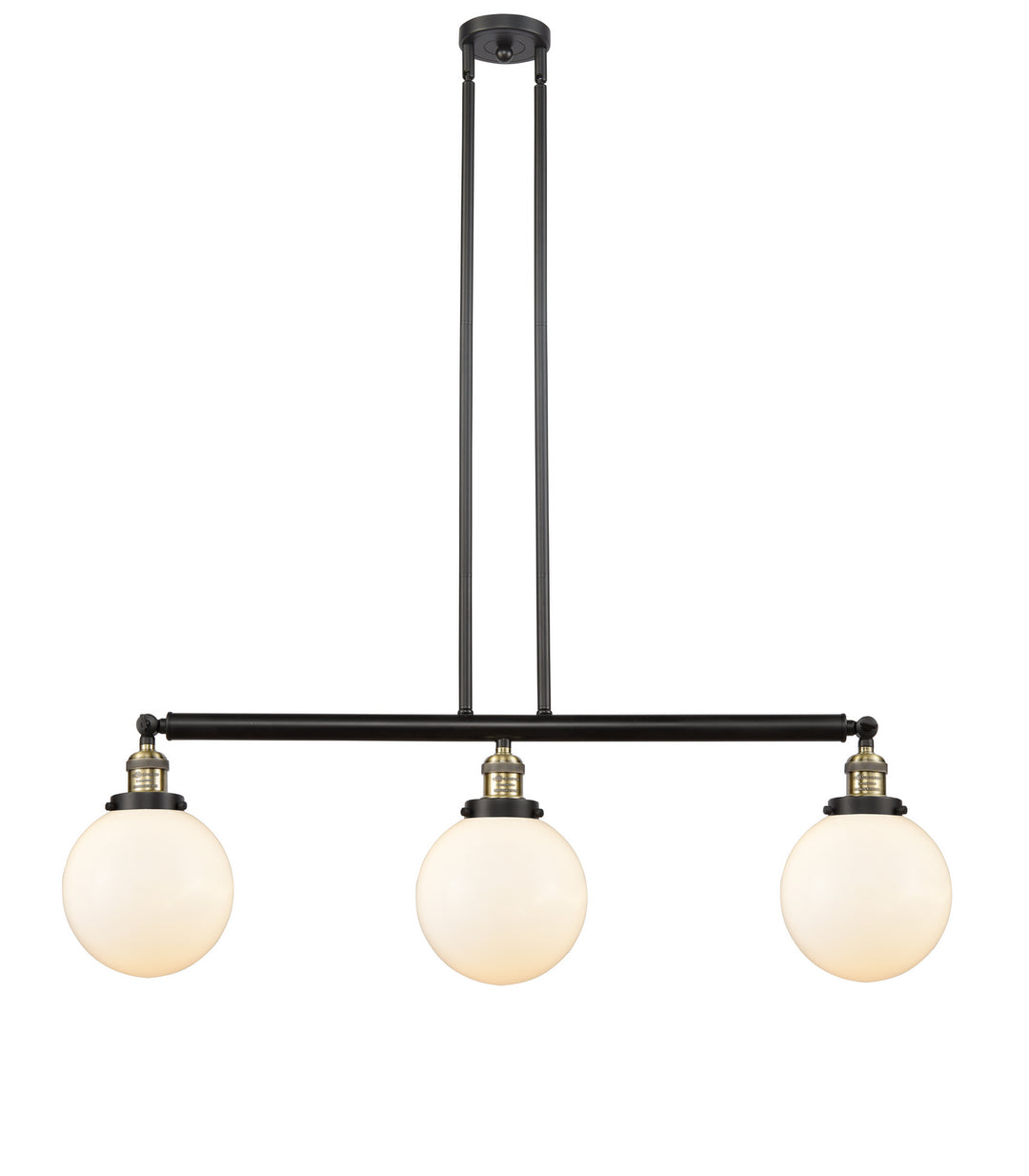 Innovations Franklin Restoration 213-BAB-G201-8-LED Pendant Light - Black Antique Brass