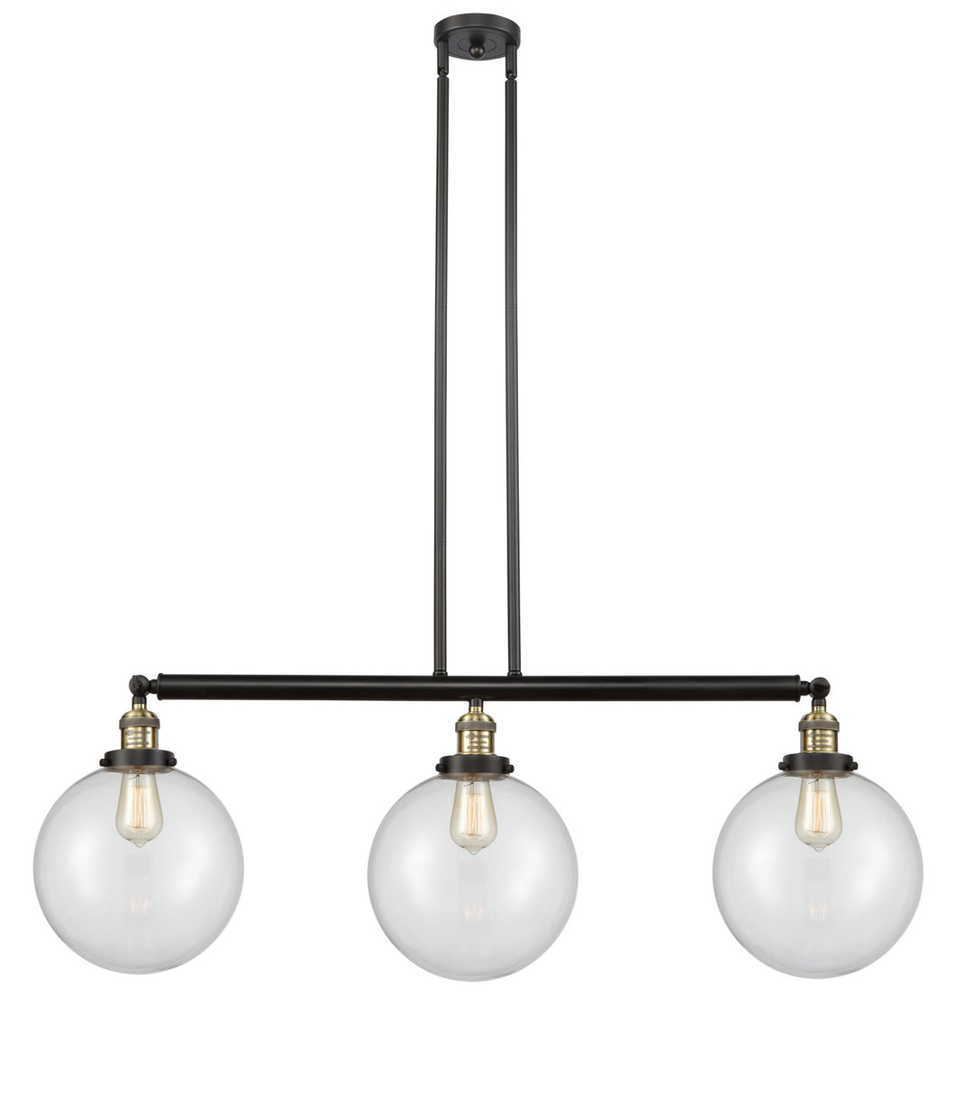 Innovations Franklin Restoration 213-BAB-G202-10-LED Pendant Light - Black Antique Brass