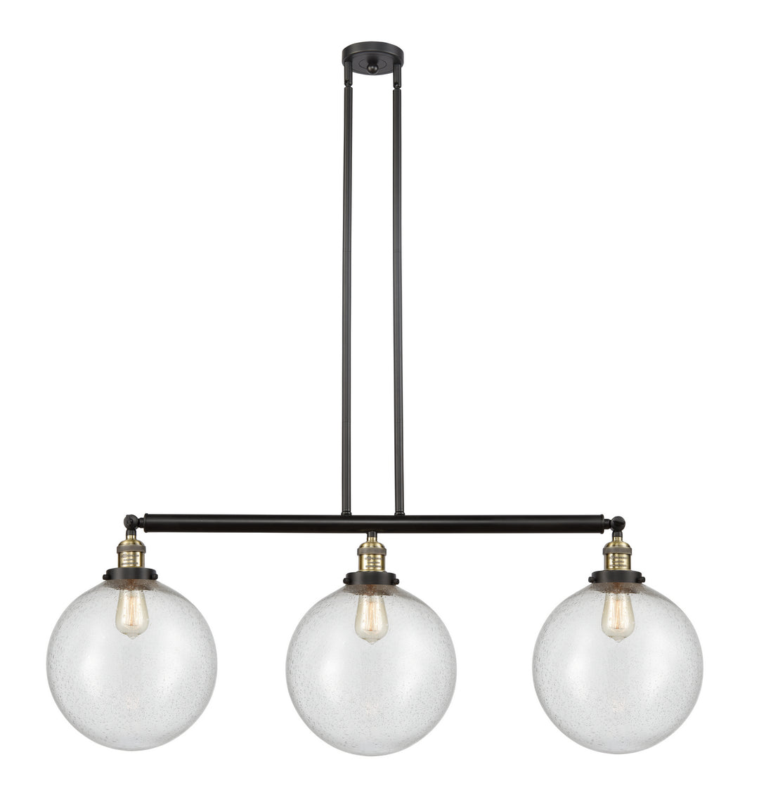 Innovations Franklin Restoration 213-BAB-G204-12 Pendant Light - Black Antique Brass