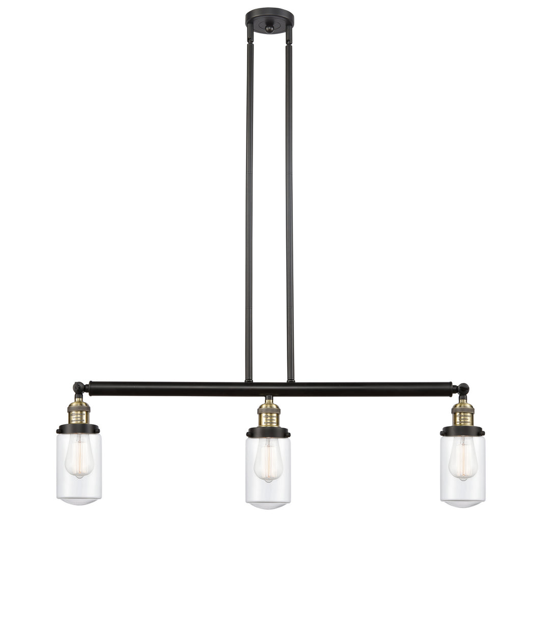 Innovations Franklin Restoration 213-BAB-G312 Pendant Light - Black Antique Brass