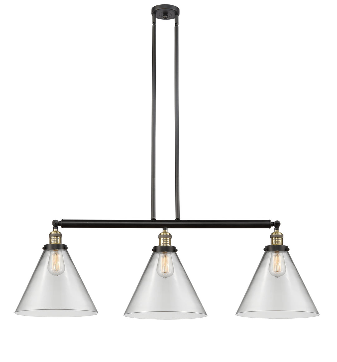 Innovations Franklin Restoration 213-BAB-G42-L Pendant Light - Black Antique Brass