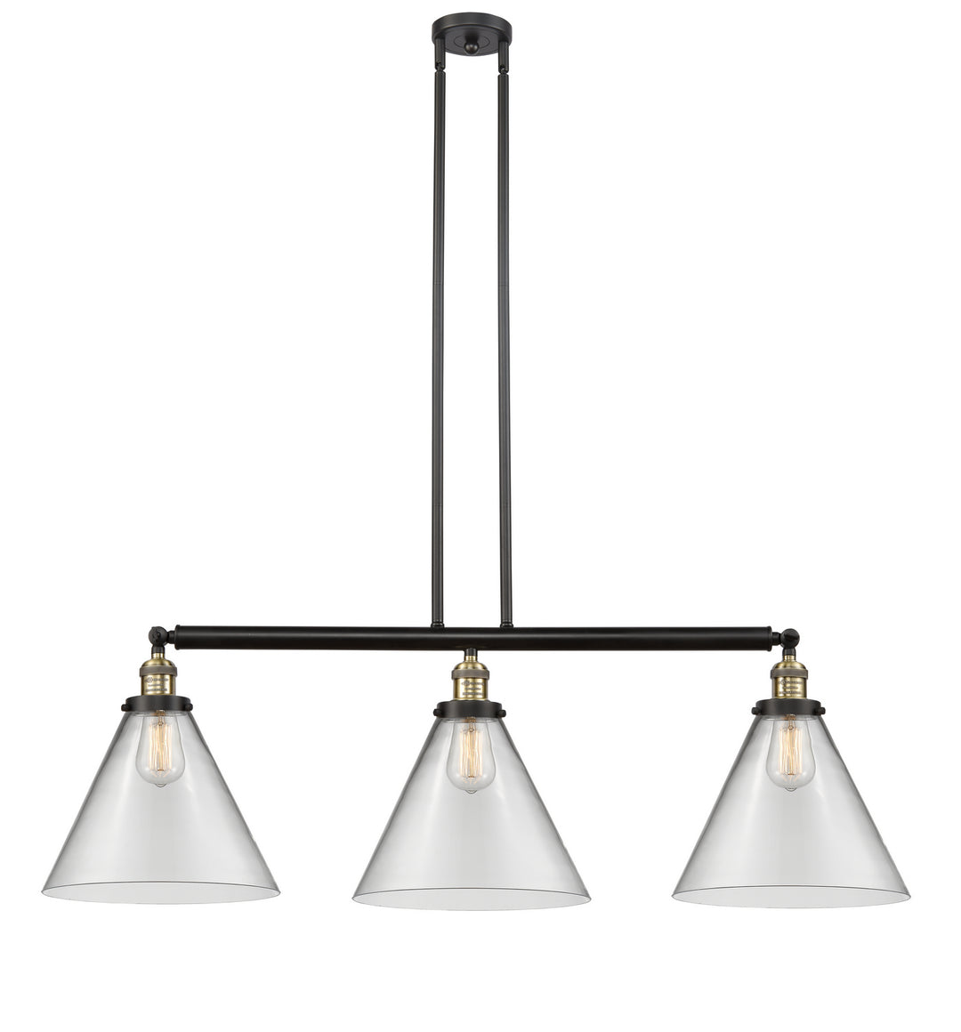 Innovations Franklin Restoration 213-BAB-G42-L-LED Pendant Light - Black Antique Brass