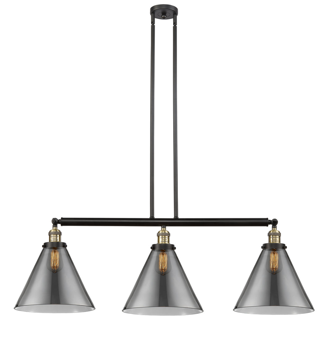 Innovations Franklin Restoration 213-BAB-G43-L Pendant Light - Black Antique Brass